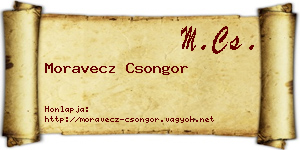 Moravecz Csongor névjegykártya