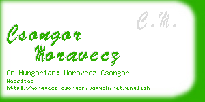 csongor moravecz business card